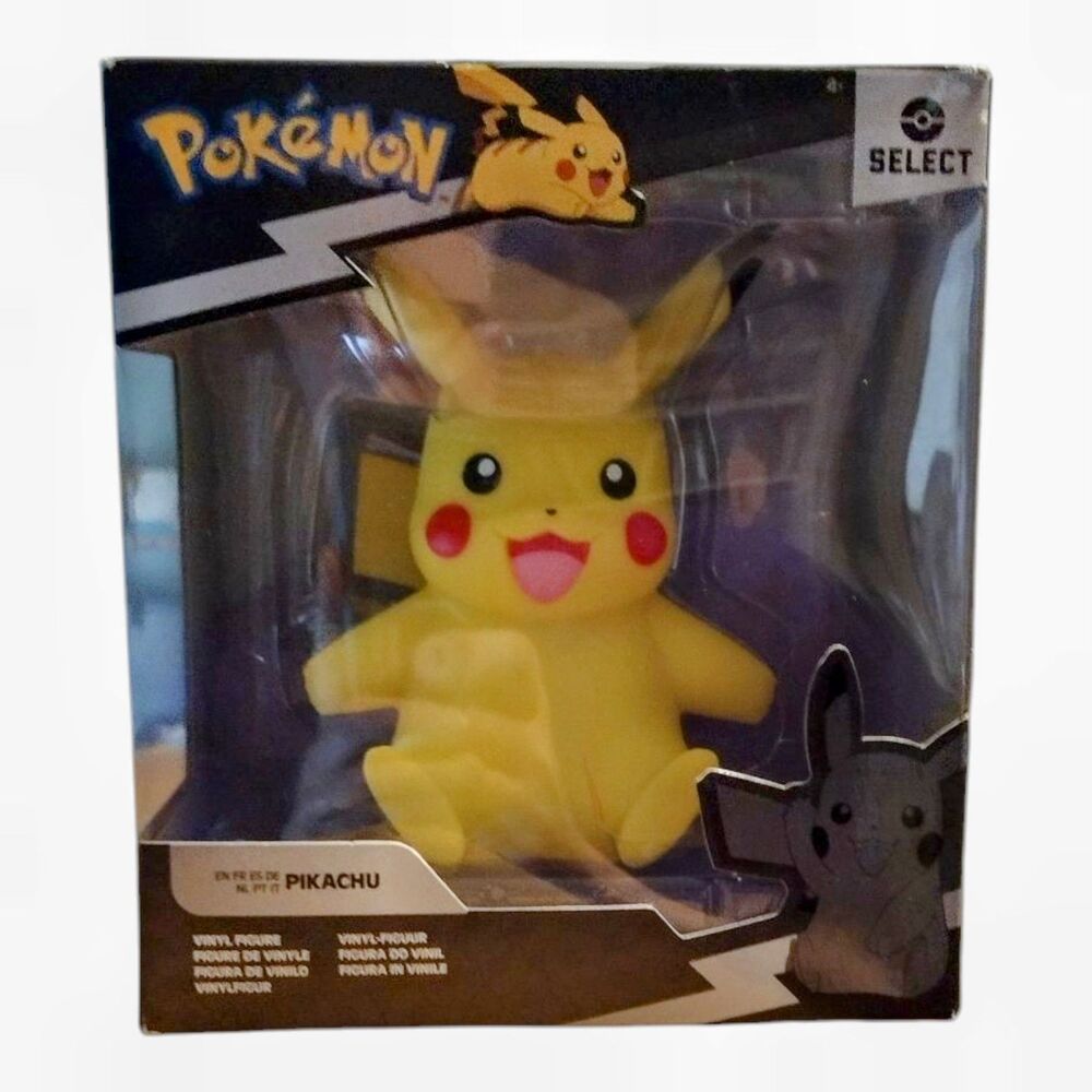 Pokemon Pikachu Select Vinyl 4" Figure Series 1 NEW w/ Box Damage (See Photos)